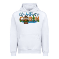 White life is better at the cabin Urban Hoodie - HRA Design Shop