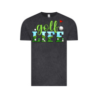 Vintage Black golf life Vintage Tee - Artiststas