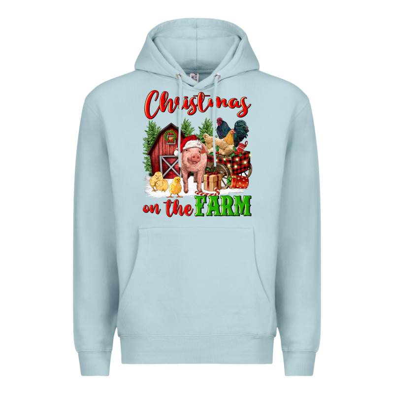 Christmas On The Farm Premium Hoodie by FaDigitalArtStudio | Teevron
