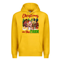 Lemon christmas on the farm Premium Hoodie - FaDigitalArtStudio