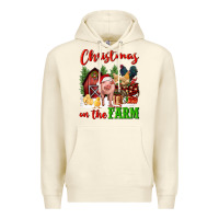Sandshell christmas on the farm Premium Hoodie - FaDigitalArtStudio