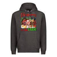 Smoke christmas on the farm Premium Hoodie - FaDigitalArtStudio