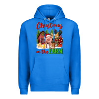 True Royal christmas on the farm Premium Hoodie - FaDigitalArtStudio