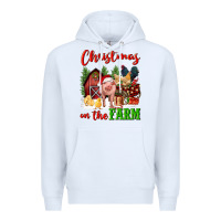 White christmas on the farm Premium Hoodie - FaDigitalArtStudio
