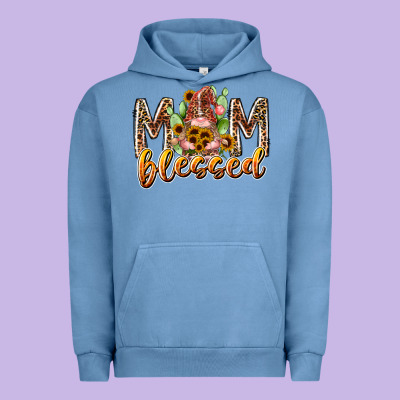 Mom Blessed Urban Hoodie Designed By Racoondesign