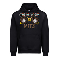 Black calm your mits baseball Urban Hoodie - CowhideDigitalArt
