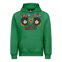 Emerald calm your mits baseball Urban Hoodie - CowhideDigitalArt