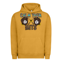 Pigment Peanut Butter calm your mits baseball Urban Hoodie - CowhideDigitalArt