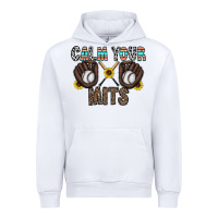 White calm your mits baseball Urban Hoodie - CowhideDigitalArt