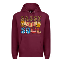 Burgundy sassy little soul Premium Hoodie - HRA Design Shop