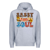 Heather Grey sassy little soul Premium Hoodie - HRA Design Shop