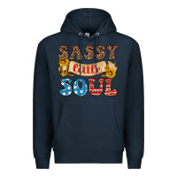 Navy sassy little soul Premium Hoodie - HRA Design Shop