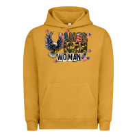 Pigment Peanut Butter american woman Urban Hoodie - CowhideDigitalArt