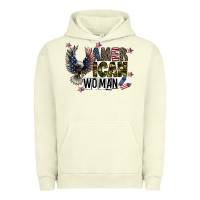Pigment Pistachio american woman Urban Hoodie - CowhideDigitalArt