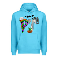 Ocean Blue pt Premium Hoodie - CowhideDigitalArt