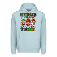 Blue Mist christmas with my gnomies Premium Hoodie - FaDigitalArtStudio