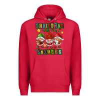 Cardinal christmas with my gnomies Premium Hoodie - FaDigitalArtStudio