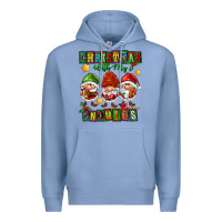 Colony Blue christmas with my gnomies Premium Hoodie - FaDigitalArtStudio