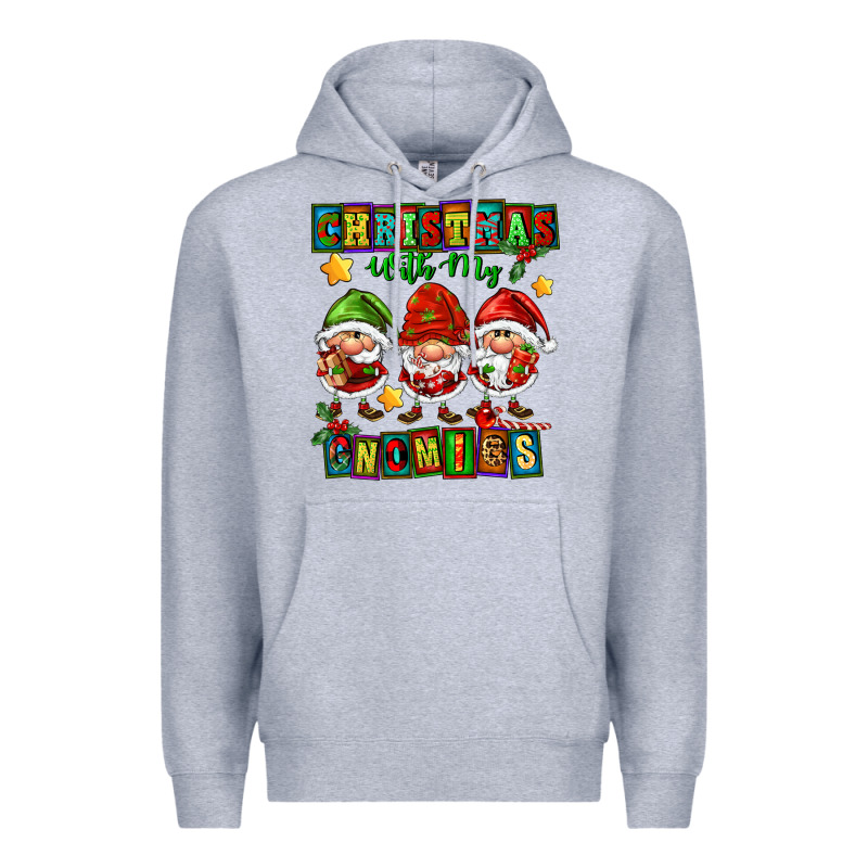 Christmas With My Gnomies Premium Hoodie by FaDigitalArtStudio | Teevron