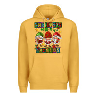 Mustard christmas with my gnomies Premium Hoodie - FaDigitalArtStudio