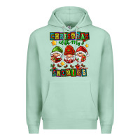Seafoam christmas with my gnomies Premium Hoodie - FaDigitalArtStudio