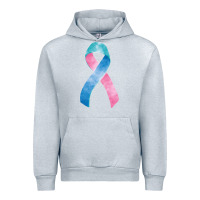 Heather Grey thyroid cancer ribbon fa element Urban Hoodie - FaDigitalArtStudio