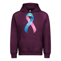 Mauve Wine thyroid cancer ribbon fa element Urban Hoodie - FaDigitalArtStudio