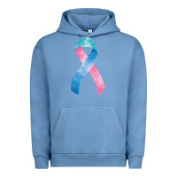 Pigment Pebble Blue thyroid cancer ribbon fa element Urban Hoodie - FaDigitalArtStudio