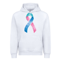 White thyroid cancer ribbon fa element Urban Hoodie - FaDigitalArtStudio