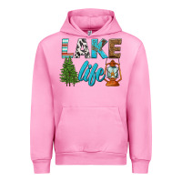 Fuchsia Pink lake life Urban Hoodie - HRA Design Shop
