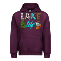 Mauve Wine lake life Urban Hoodie - HRA Design Shop