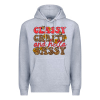Heather Grey classy crafty and hella sassy Premium Hoodie - HRA Design Shop