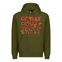 Army Green classy crafty and hella sassy Premium Hoodie - HRA Design Shop