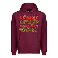 Burgundy classy crafty and hella sassy Premium Hoodie - HRA Design Shop