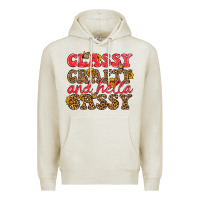 Oatmeal Heather classy crafty and hella sassy Premium Hoodie - HRA Design Shop
