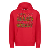 Red classy crafty and hella sassy Premium Hoodie - HRA Design Shop