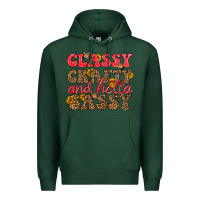 Sports Green classy crafty and hella sassy Premium Hoodie - HRA Design Shop