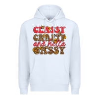 White classy crafty and hella sassy Premium Hoodie - HRA Design Shop