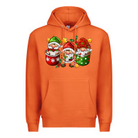 Carrot coffee cup santa gnomies Premium Hoodie - FaDigitalArtStudio