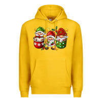 Lemon coffee cup santa gnomies Premium Hoodie - FaDigitalArtStudio
