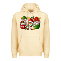 Pina Colada coffee cup santa gnomies Premium Hoodie - FaDigitalArtStudio