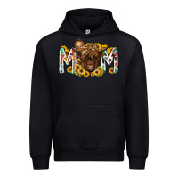 Black mom highland cow Urban Hoodie - RacoonDesign
