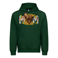 Forest Green mom highland cow Urban Hoodie - RacoonDesign