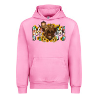 Fuchsia Pink mom highland cow Urban Hoodie - RacoonDesign