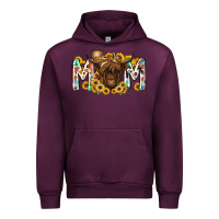 Mauve Wine mom highland cow Urban Hoodie - RacoonDesign