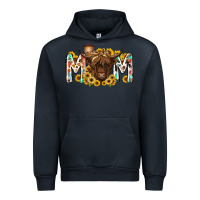 Navy mom highland cow Urban Hoodie - RacoonDesign