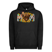 Pigment Black mom highland cow Urban Hoodie - RacoonDesign