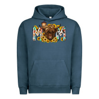 Pigment Midnight Navy mom highland cow Urban Hoodie - RacoonDesign