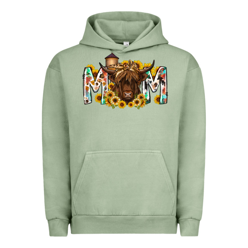 Mom Highland Cow Urban Hoodie by RacoonDesign | Teevron