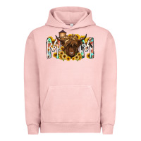 Pigment Salmon mom highland cow Urban Hoodie - RacoonDesign